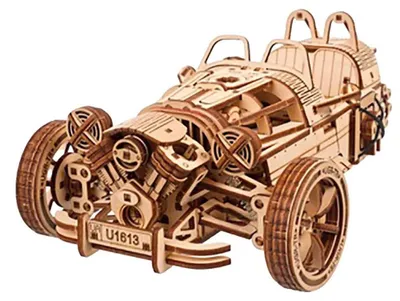Image de Puzzle 3D, Tricycle UGR-S, Ugears, bois, 457 pièces