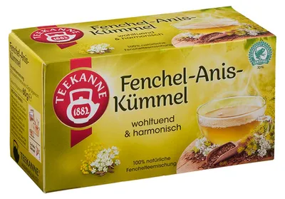 Zdjęcie produktu dla Teekanne Fixfenchel Anis Kümmel Tee 20 x 3g