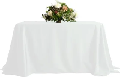 Produktbild von Weiße Tischdecke 230 × 230 cm – Klassische Tischwäsche für den Esstisch
