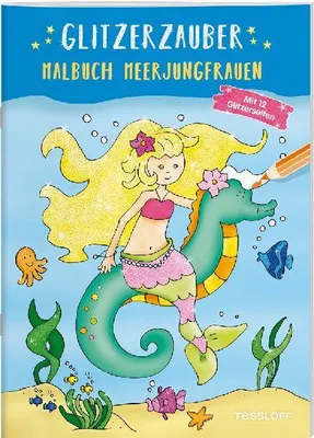 Produktbild von Glitzerzauber Malbuch. Meerjungfrauen
