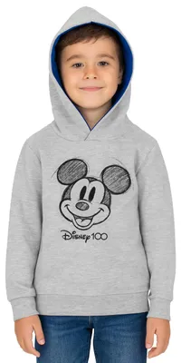 Produktbild von Disney Mickey Mouse Hoodie für Jungen - Kinder Kapuzenpullover Pullover mit Kapuze Sweatshirt Grau 134-140