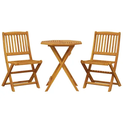 Produktbild von 3-tlg. Bistro-Set Klappbar Massivholz Akazie
