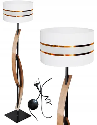 Produktbild von Adex Stehlampe Dekorativ Holz mit Schirm FI35
