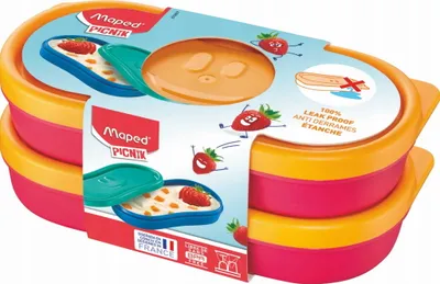 Produktbild von Maped PICNIK Snackbox KIDS CONCEPT 2er Set 150 ml pink