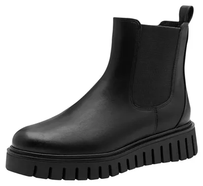 Obrázok produktu pre MARCO TOZZI Dámske členkové topánky Chelsea s platformou, čierna (Black), veľkosť 42 EU