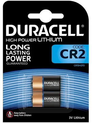 Produktbild von Duracell CR2, Einwegbatterie, CR2, Lithium, 3 V, 2 Stück(e), Zylindrische