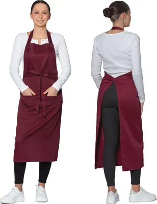 Produktbild von Schürze mit Latz 65% Polyester, 35% Viskose, 75x100 cm