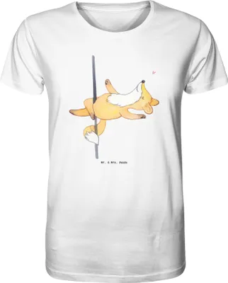 Produktbild von Mr. & Mrs. Panda Tshirt Fuchs Poledance Größe XL - Weiß - Geschenk, Pole Dance, T-Shirt Herren, Tanz, Oberteil, Fun Shirt, Tanzen
