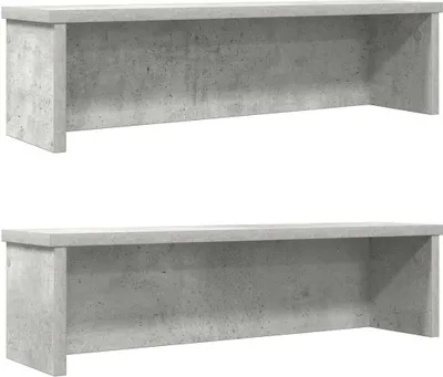 Obrázok produktu pre kuchynské stojany stohovateľné 2 ks betónovo sivá 50x15x16 cm