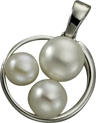Produktbild von KISMA Schmuck Anhänger Perle weiß für Ketten Silber 925 KIH0114-014