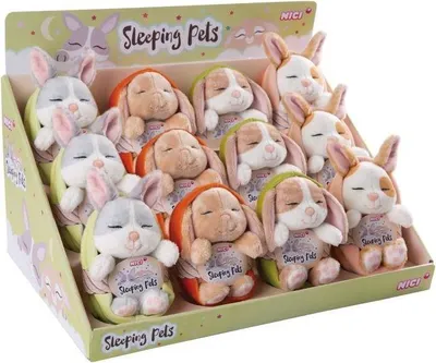 Produktbild von Nici Kuscheltier Sleeping Pets Bunnies Display 48705