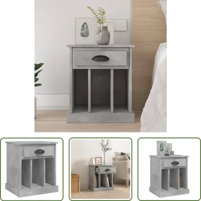 Produktbild von The Living Store Nachttisch Betongrau 43x36x50 cm