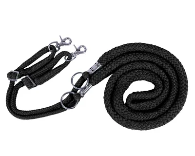 Produktbild von QHP Longierstricke Schwarz, QHP17_Gr.:L