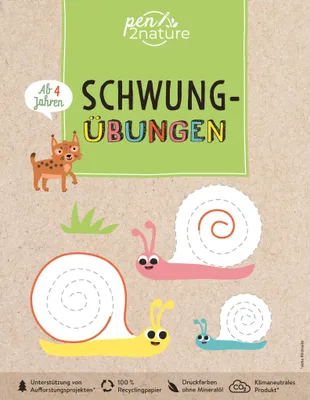 Produktbild von Schwungübungen für Kinder ab 4 Jahren. Übungen für Vorschulkinder