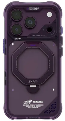 Obrázok produktu pre Puzdro Skinarma Saturn MagSafe s otočnou podperou pre iPhone 18 Pro / 17 Pro, farba: burgundská