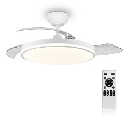 Obrázok produktu pre Stropný ventilátor s osvetlením a diaľkovým ovládaním - priemer 106 cm - výkon 30 W
