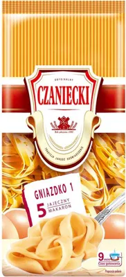 Zdjęcie produktu dla Czaniecki Makaron 5 Jajeczny Gniazdko 1 500 G