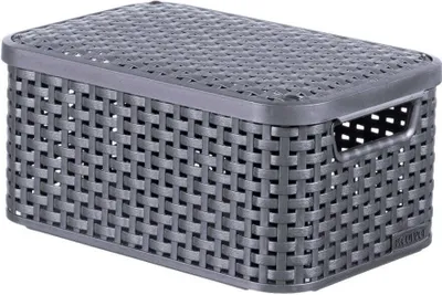 Obrázok produktu pre Úložný box skriňový kôš úložný kôš policový kôš zásuvný kôš 6L STYLE hnedá HOMLA
