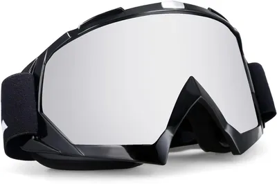 Productafbeelding van Motorbril - MX-rijbril crossbril - Off road rijden - Slagvast en anti-kras - 19 x 10 cm - Zilver