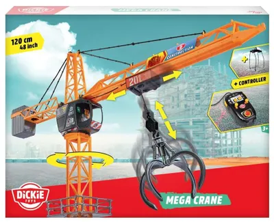 Produktbild von Dickie Toys Mega Crane Großer Kran ferngesteuert 120cm