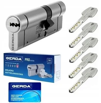 Produktbild von GERDA PRO SYSTEM X Sicherheitsschloss Zylinder 85mm 35/50
