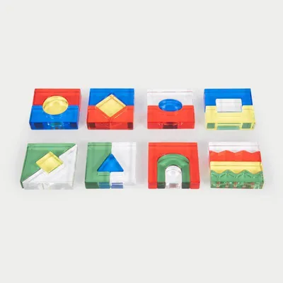 Produktbild von TickiT Kristall-Bausteine Set - Lernspielzeug Acryl für Kinder