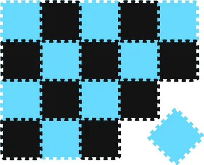 Produktbild von 18 Teile Baby Kinder Puzzlematte ab Null - 30x30 Puzzle Spielmatte Krabbelmatte
