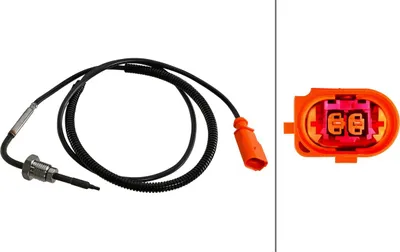 Produktbild von HELLA 6PT 010 376-881 Abgastemperatursensor für VW Touareg (7LA, 7L6, 7L7) 960mm