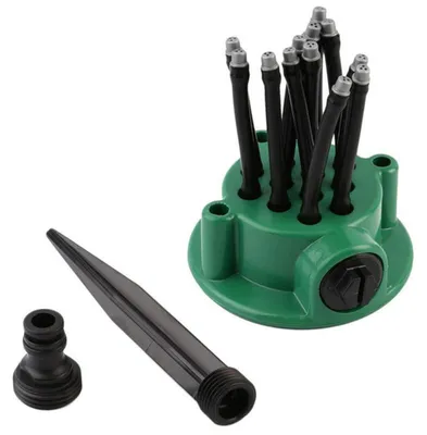 Produktbild von 360° Automatischer Garten Sprinkler Rasensprenger für Rasen Garten Pflanzen Gleichmäßige Bewässerung Outdoor