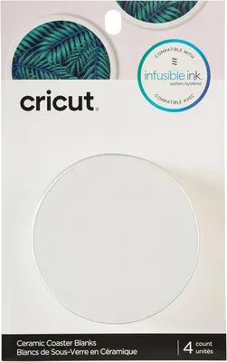 Obrázok produktu pre Keramické podtácky, biele, okrúhle, 4 kusy