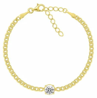 Immagine prodotto di Bracciale con zirconi placcato oro per donna BRC184Y
