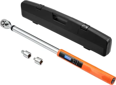 Zdjęcie produktu dla Klucz dynamometryczny 1/2", 34-340 Nm - Klucz dynamometryczny do rowerów, motocykli i samochodów, precyzyjny pomiar ± 2% - Zestaw kluczy dynamometrycznych z adapterem 1/2-3/8" i 1/2-1/4", 72-zębowa głowica zapadkowa