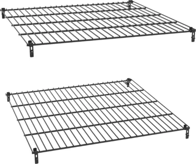 Produktbild von Vitavia Regalset für Anlehnhäuser 900 und 1300 schwarz pulverbeschichtet 61 x 63 cm