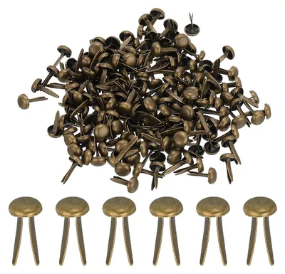 400 Stück Mini-Brads, Bronze, 5 x 9 mm, für Bastelarbeiten