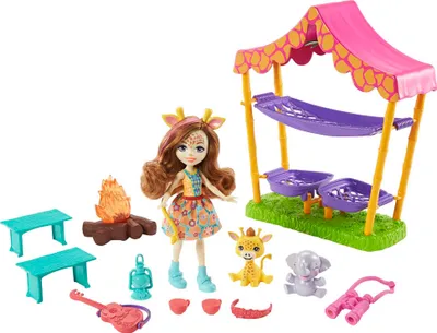 Immagine prodotto di Pigiama party della savana Enchantimals con bambola giraffa Griselda