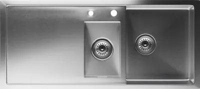 Produktbild von Klarstein Edelstahl-Waschbecken 100x45 cm für die Küche, inkl. Überlauf & Sieb - perfekte Größe & Material für deine Küchenbedürfnisse - ideal für den Wasserhahn in deiner Küche