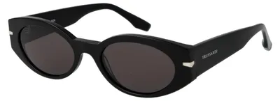 Image de Trussardi lunettes de soleil en acétate noir TSW9017 54A01