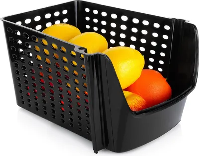 Zdjęcie produktu dla Pojemnik na warzywa i owoce czarny 29x21x16 cm