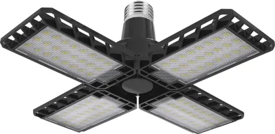 Produktbild von Osram LED Deckenlampe Highbay Blade Schwarz Ø23cm 23W = 120W E27 2350lm neutralweiß 4000K Lichtflügel verstellbar