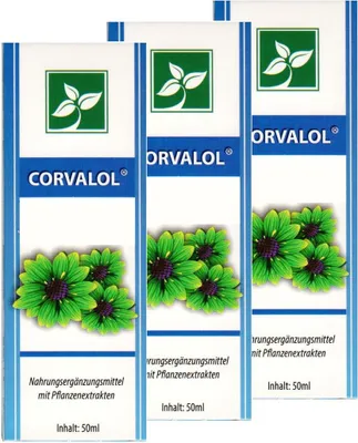 Produktbild von CORVALOL 3x 50ml Extrakten aus Pflanzenextrakten