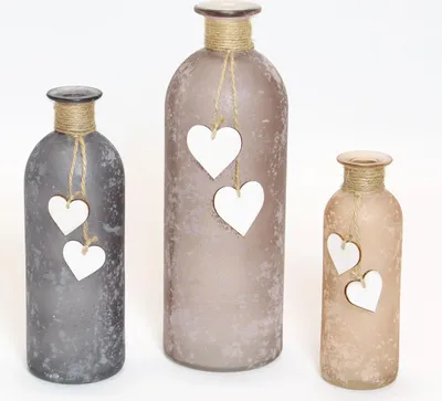 Produktbild von ohne Marke Vase 3er-Set grau/braun OneSize