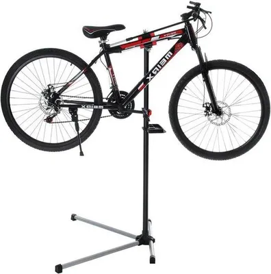Produktbild von Famanu Fahrradständer für Mountainbikes - Schwarz - Stabile Konstruktion