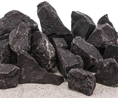 Produktbild von Schwarze Aquariensteine - Natursteinmischung für Aquascaping - 10 kg - Größe M-L