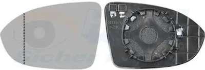 Image de Verre de rétroviseur en verre Rétroviseur extérieur asphérique chauffant gauche