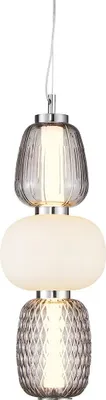 Imagen del producto de Lámpara colgante decorativa Caro LED, cromada, 28W, Milagro