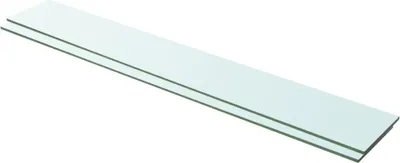 Produktbild von Regalböden 2 Stk. Glas Transparent 100x15 cm