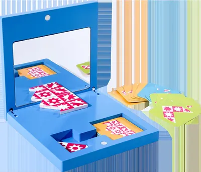 Zdjęcie produktu dla Dzieci Toddler Mirror Puzzle zabawki wczesna edukacja Drewniane Parent- dziecko interaktywny prezent