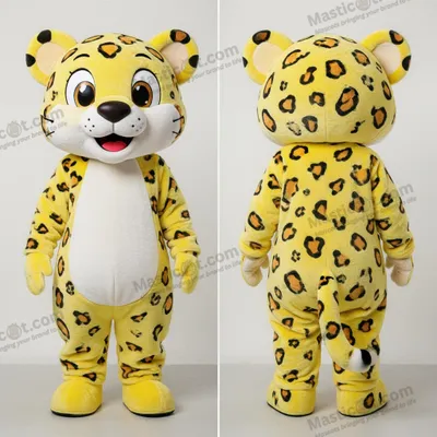 Obrázek produktu pro Miminko MASTICOT žlutý plyšový levhartí maskot