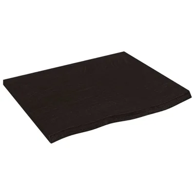 Obrázek produktu pro vidaXL Stolová deska tmavě hnědá 60x50x2 cm z masivního dřeva dub ošetřený