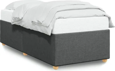 Immagine prodotto di Struttura letto senza Materasso singolo Grigio Scuro in Tessuto